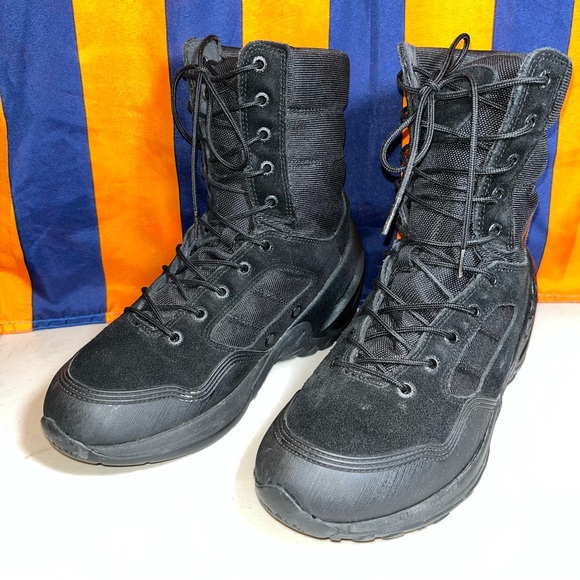 Five Ten 5.10 Valor Boots Men's 8 triple black Tactical Combat Lace Up Ankle - Picture 2 of 9